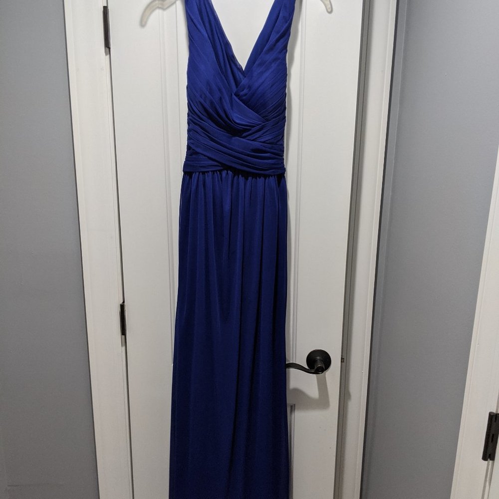Blue David's Bridal Bridesmaid Dress